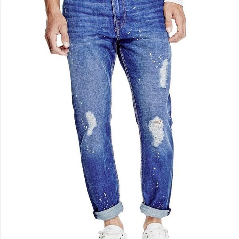 Guess Tapered Crop Jeans - Picture 5 of 6